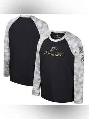 Oht Raglan Gray Colosseum | Shirts & Tops | Purdue Boilermakers Oht Raglan Tee Camo ...